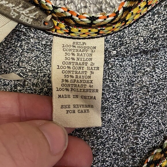 Gimmicks by BKE | Buckle Womens S knit crochet sleeveless button front top vest - Picture 7 of 8